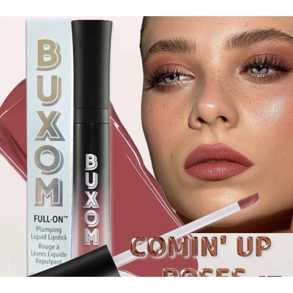 BUXOM FULL-ON PLUMPING LIQUID MATTE LIPSTICK COMIN' UP ROSES 3.5ml NIB $29